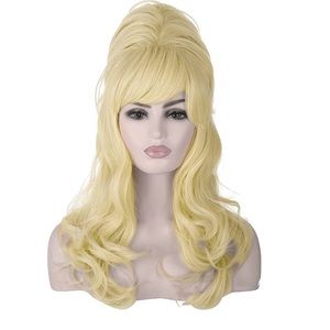 Blonde retro beehive wig